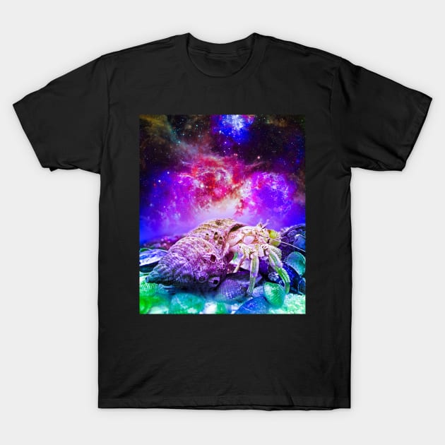 Hermit Crab In Space T-Shirt by Random Galaxy